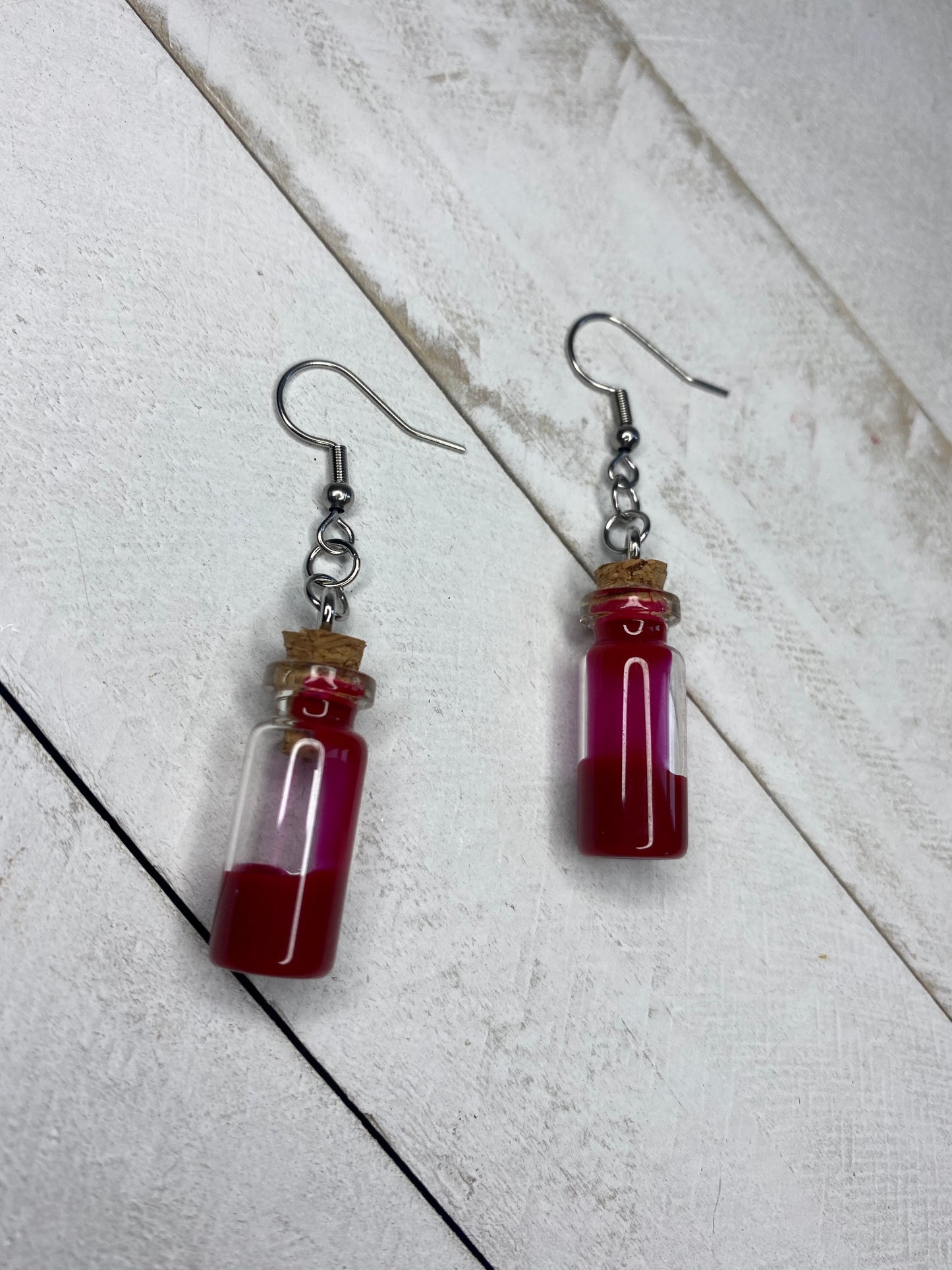 Blood Vial Earrings