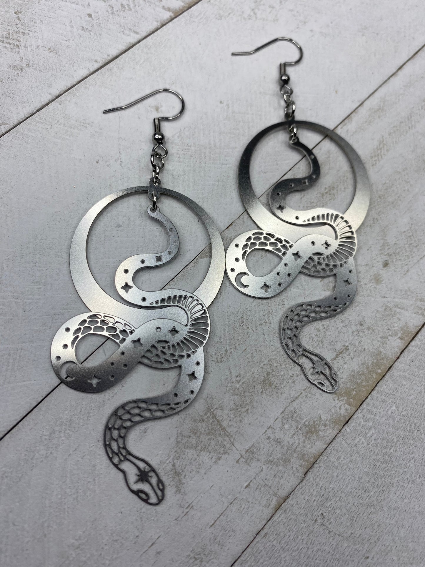 Celestial Serpent Earrings