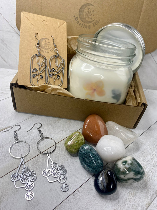 Spring Equinox Crystal & Candle Mystery Box Large