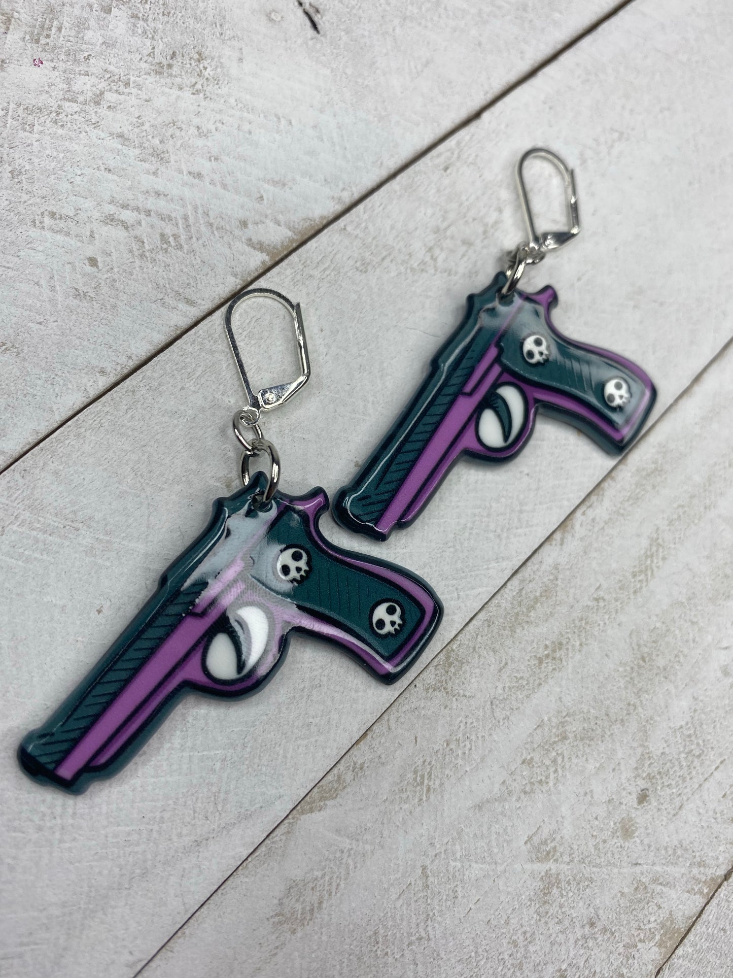 Skull Glock Earrings