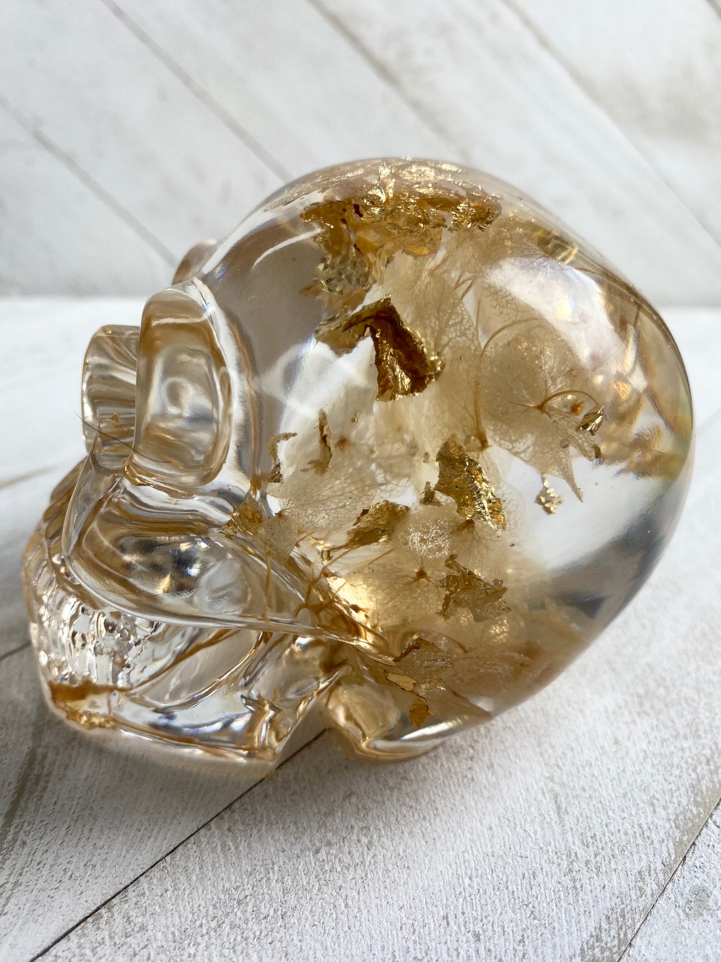 Crystal Flowers Skull