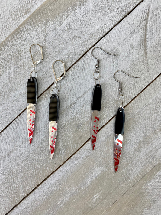 Bloody Knife Earrings