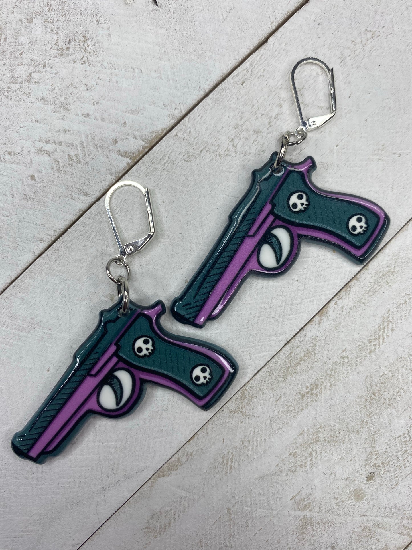 Skull Glock Earrings