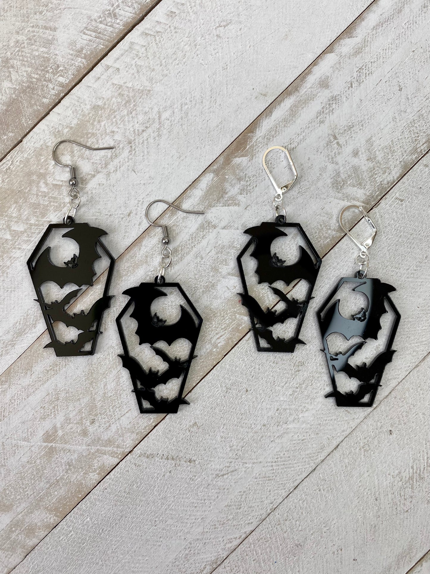 Batty Coffin Earrings