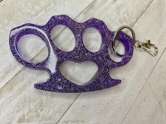 Heart Resin Knuckle Keychain