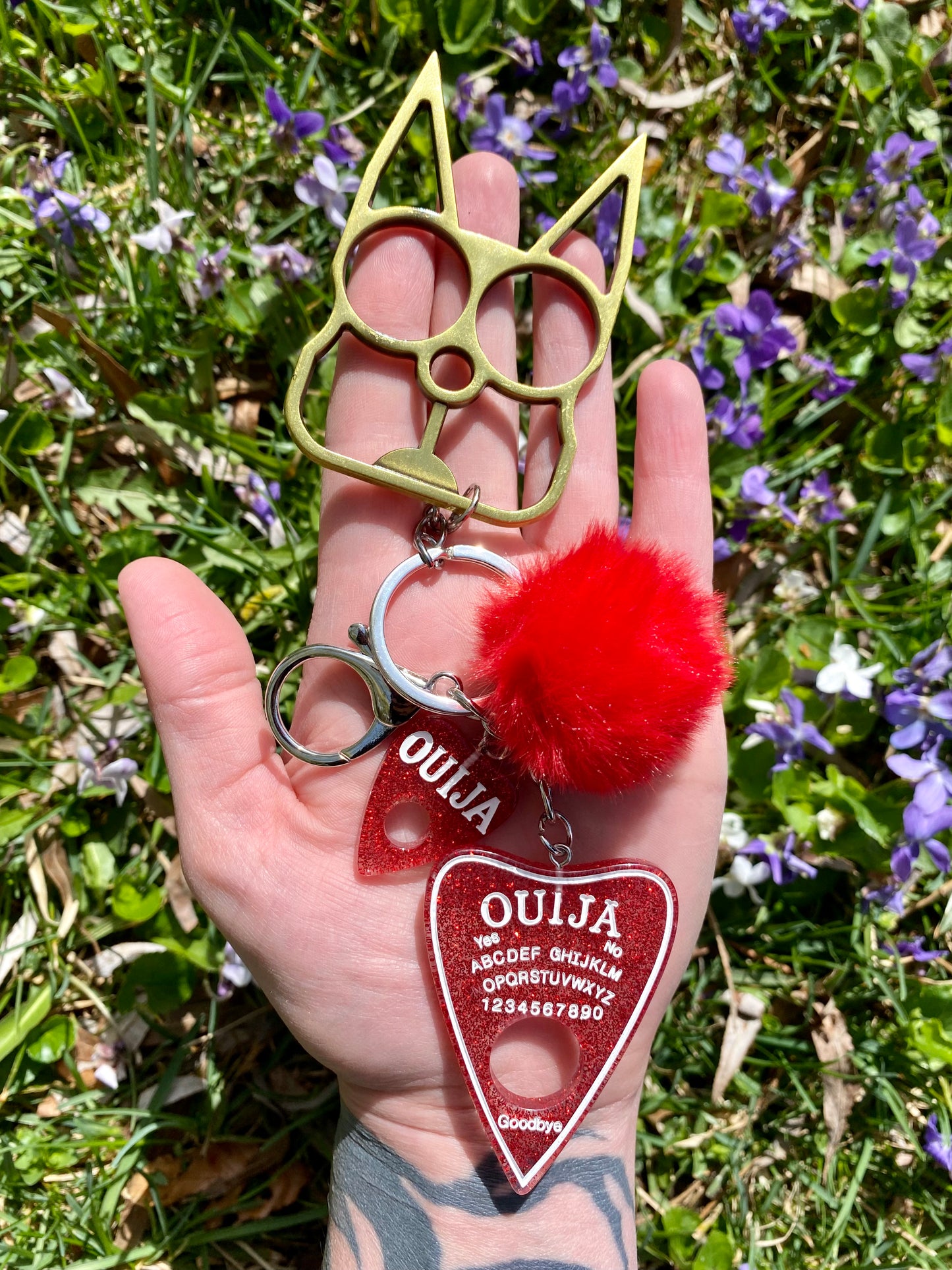 Redrum Ouija Keychain