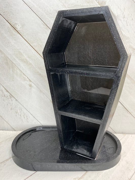 XL Black Coffin Shelf