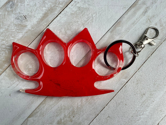 Bloody Resin Knuckle Keychain