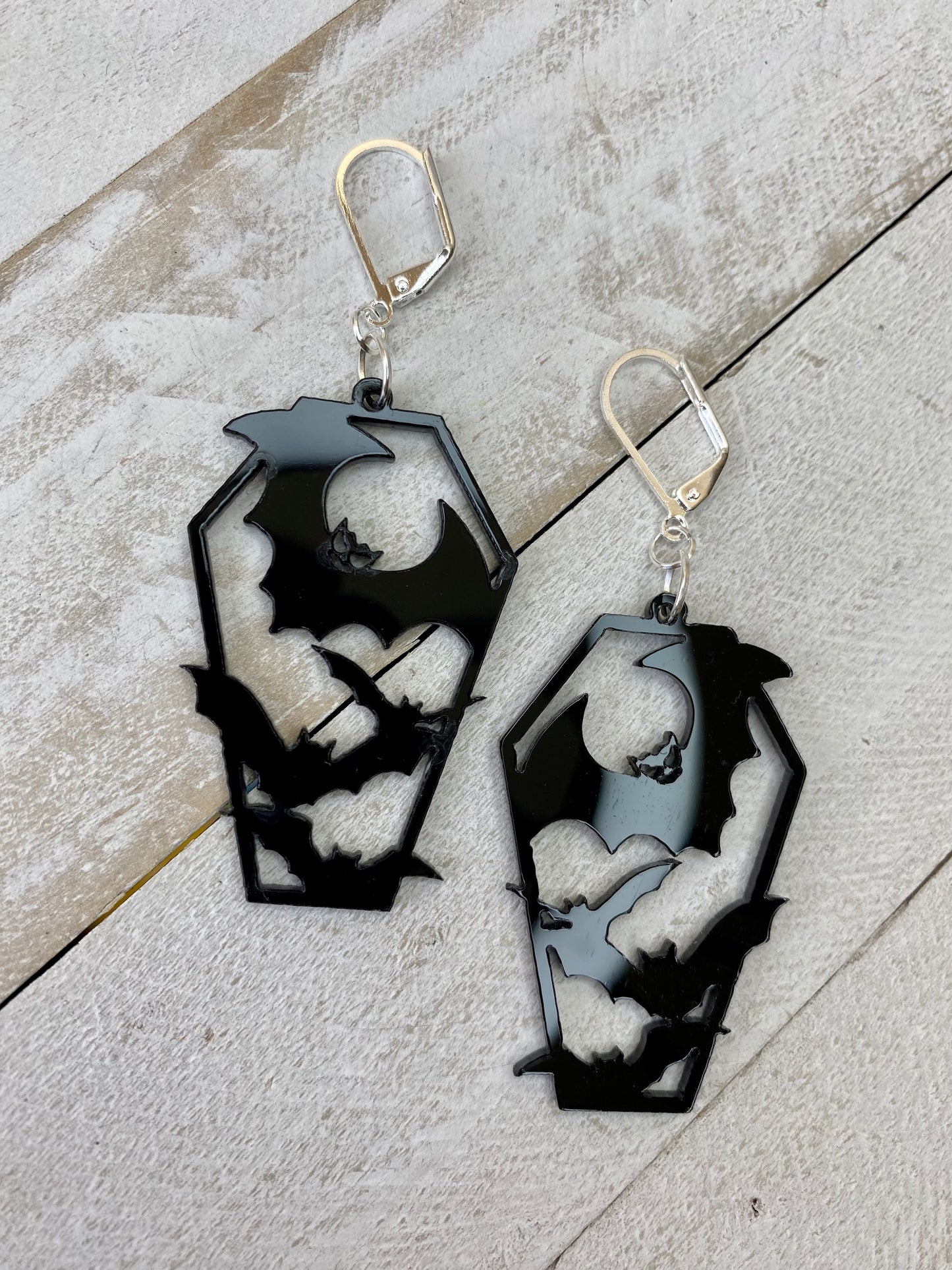 Batty Coffin Earrings