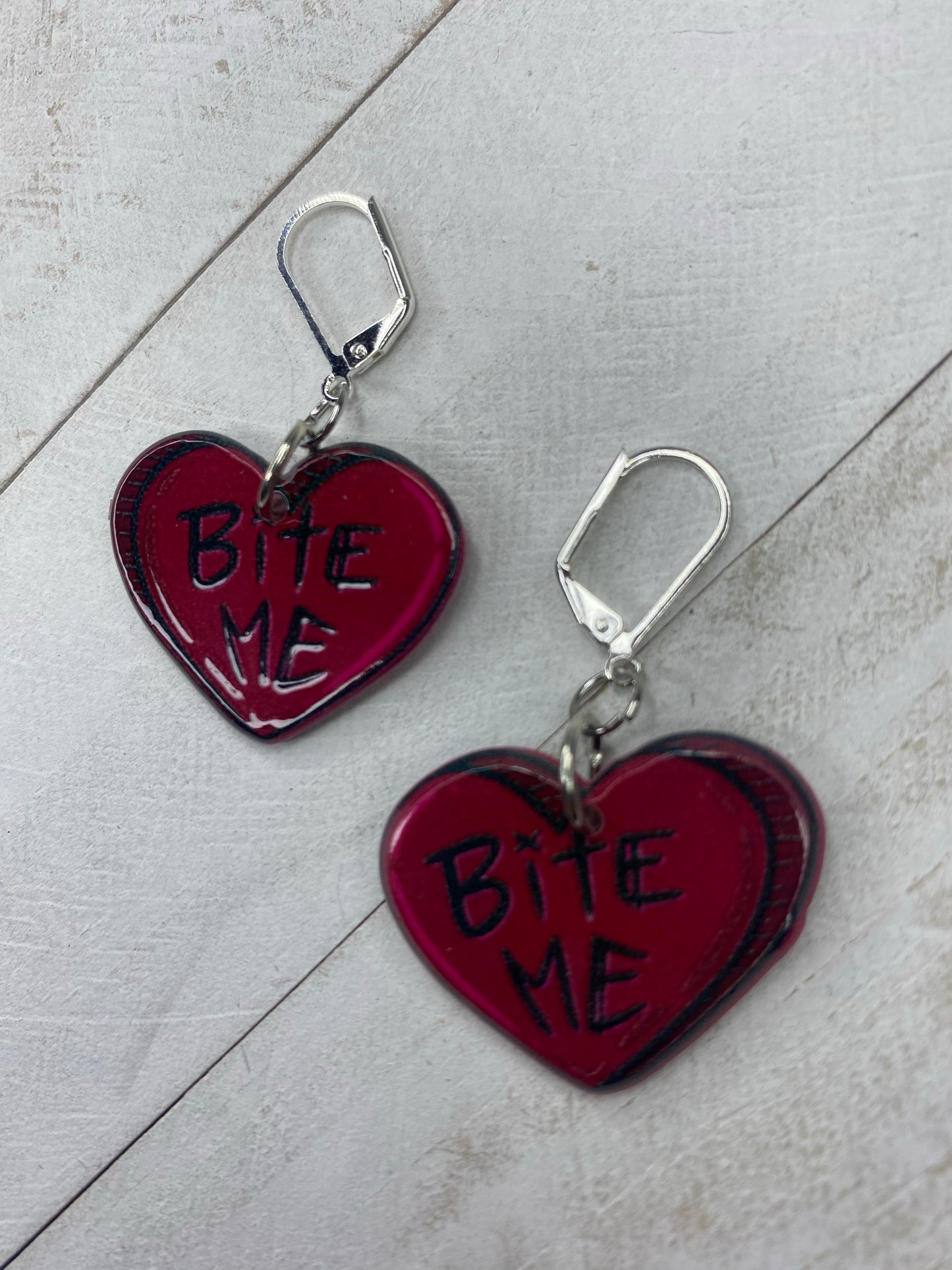 Bite Me Heart Earrings