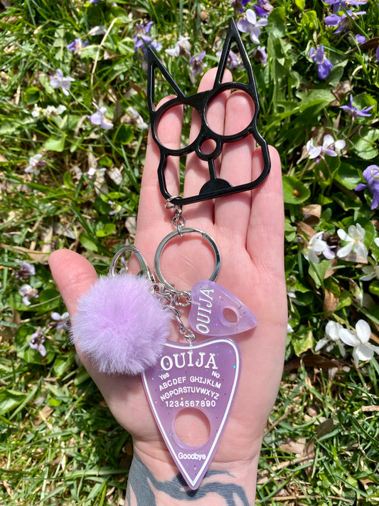 Persephone Purple Ouija Keychain