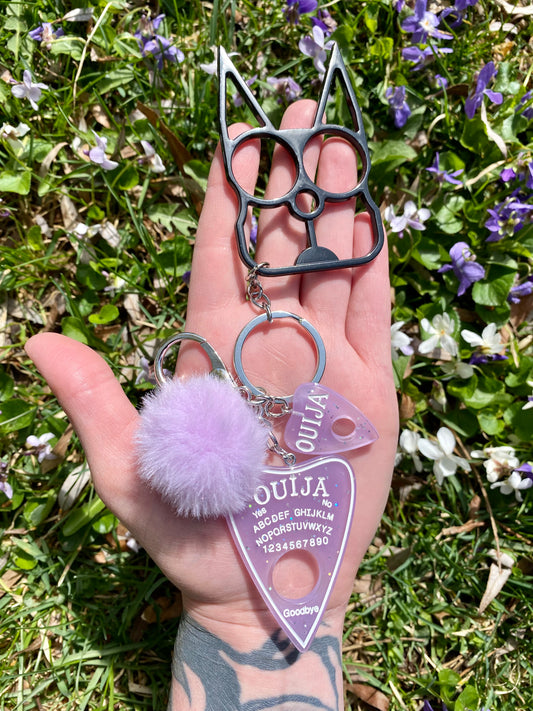 Persephone Purple Ouija Keychain