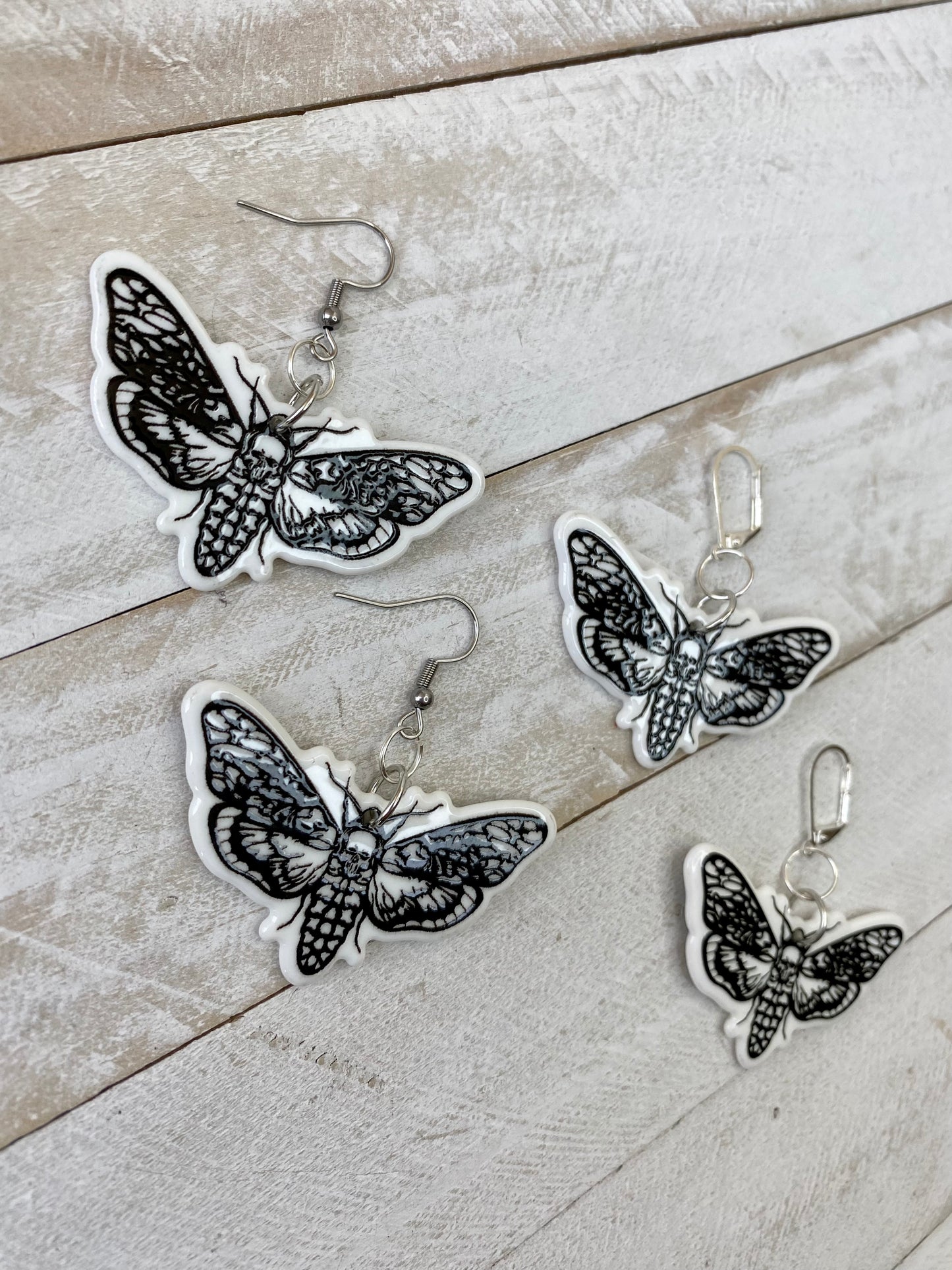 Death Moth Earrings