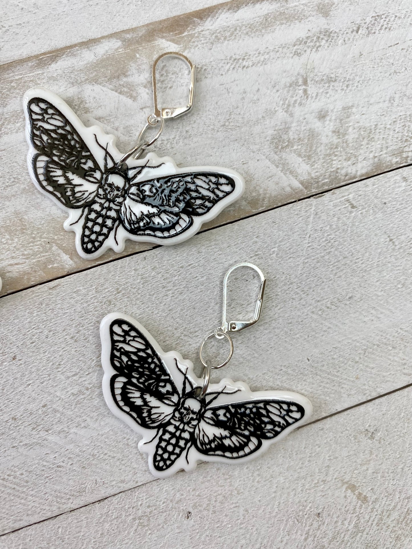 Death Moth Earrings