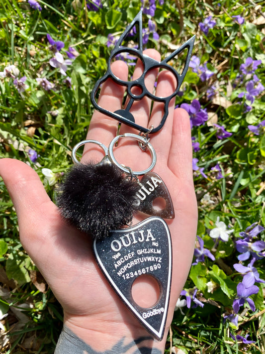 Hades Black Ouija Keychain