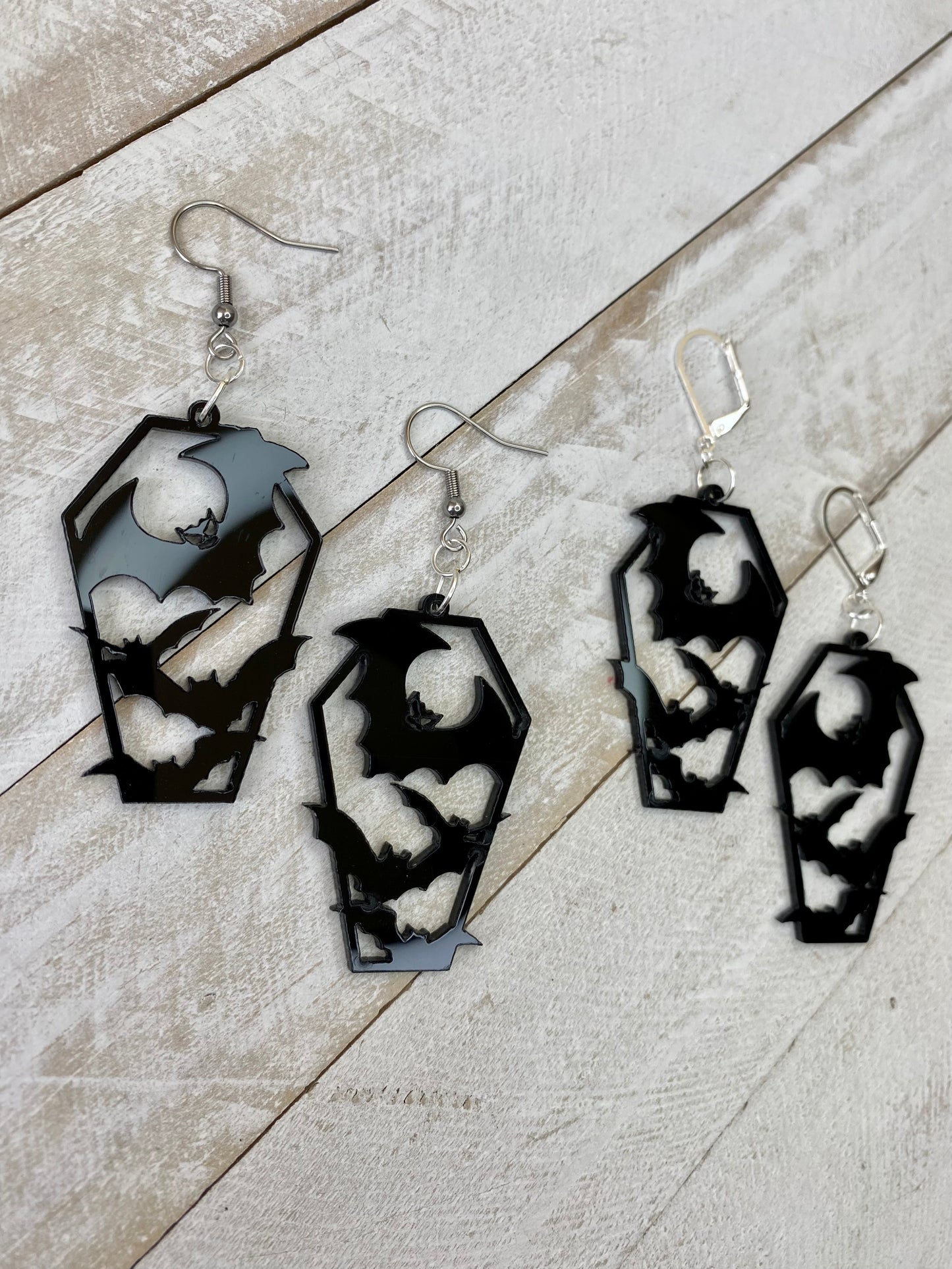 Batty Coffin Earrings