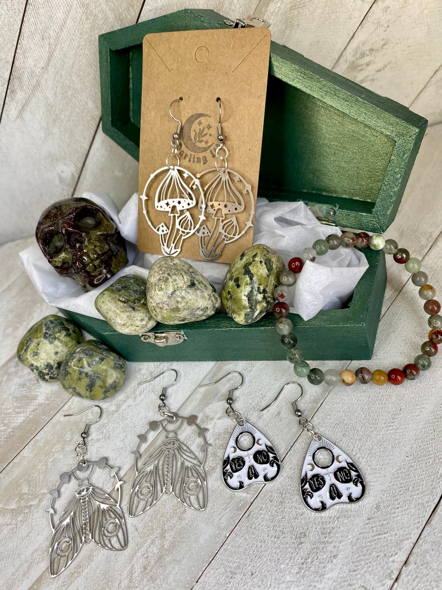 Hecate Green Coffin Mystery Box