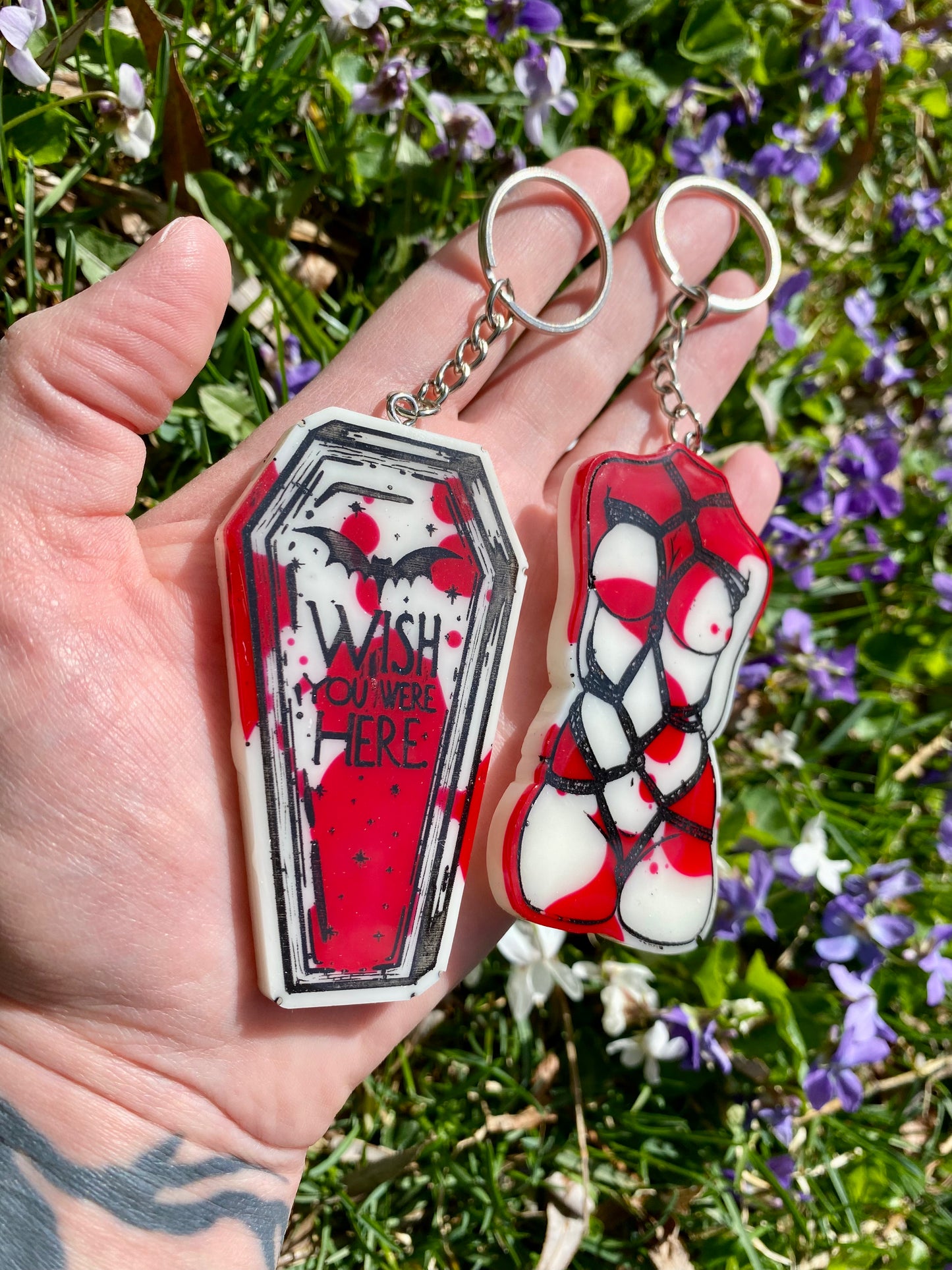 Murder Keychain Pair