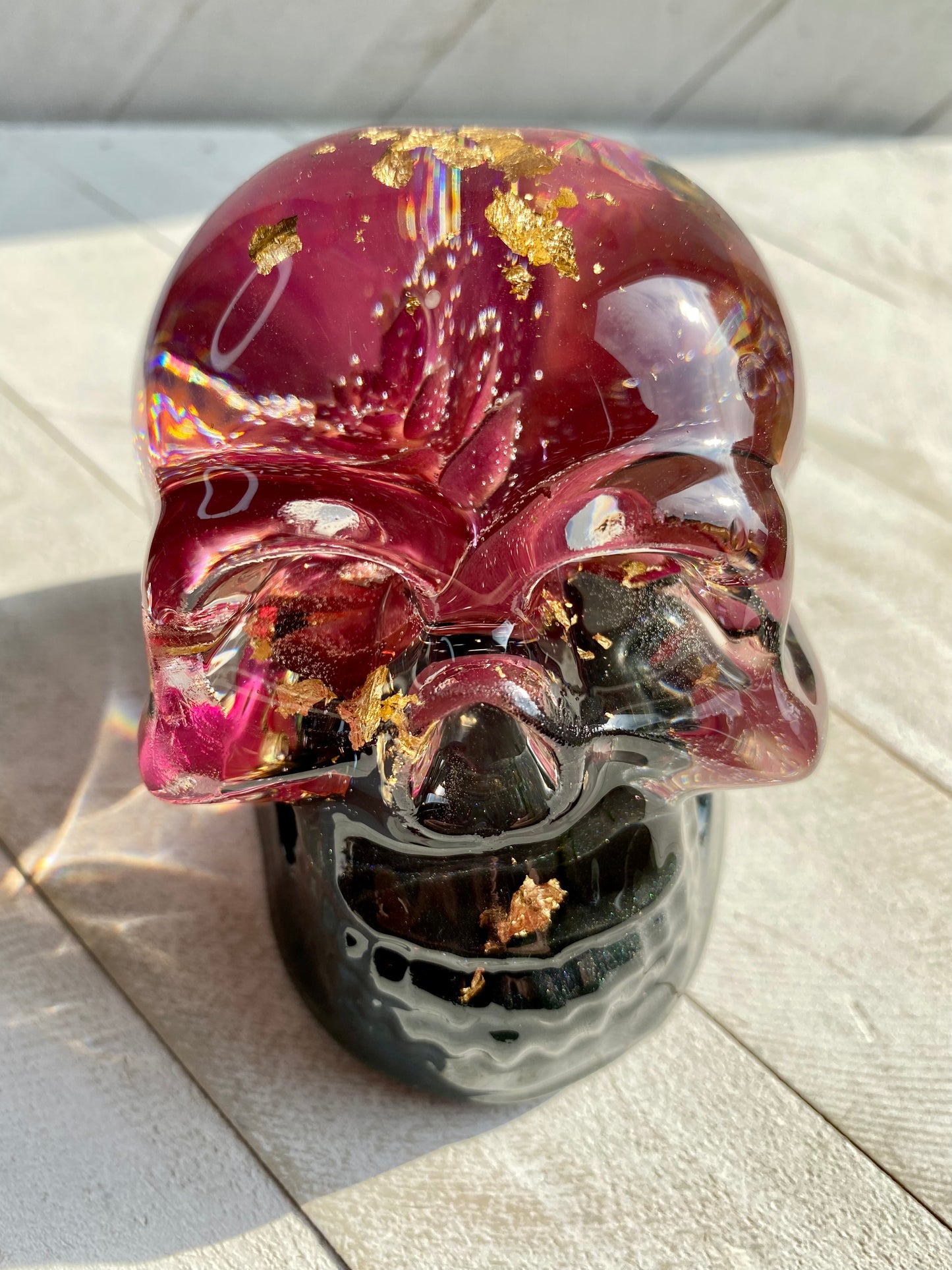 Succulent Black Base Skull