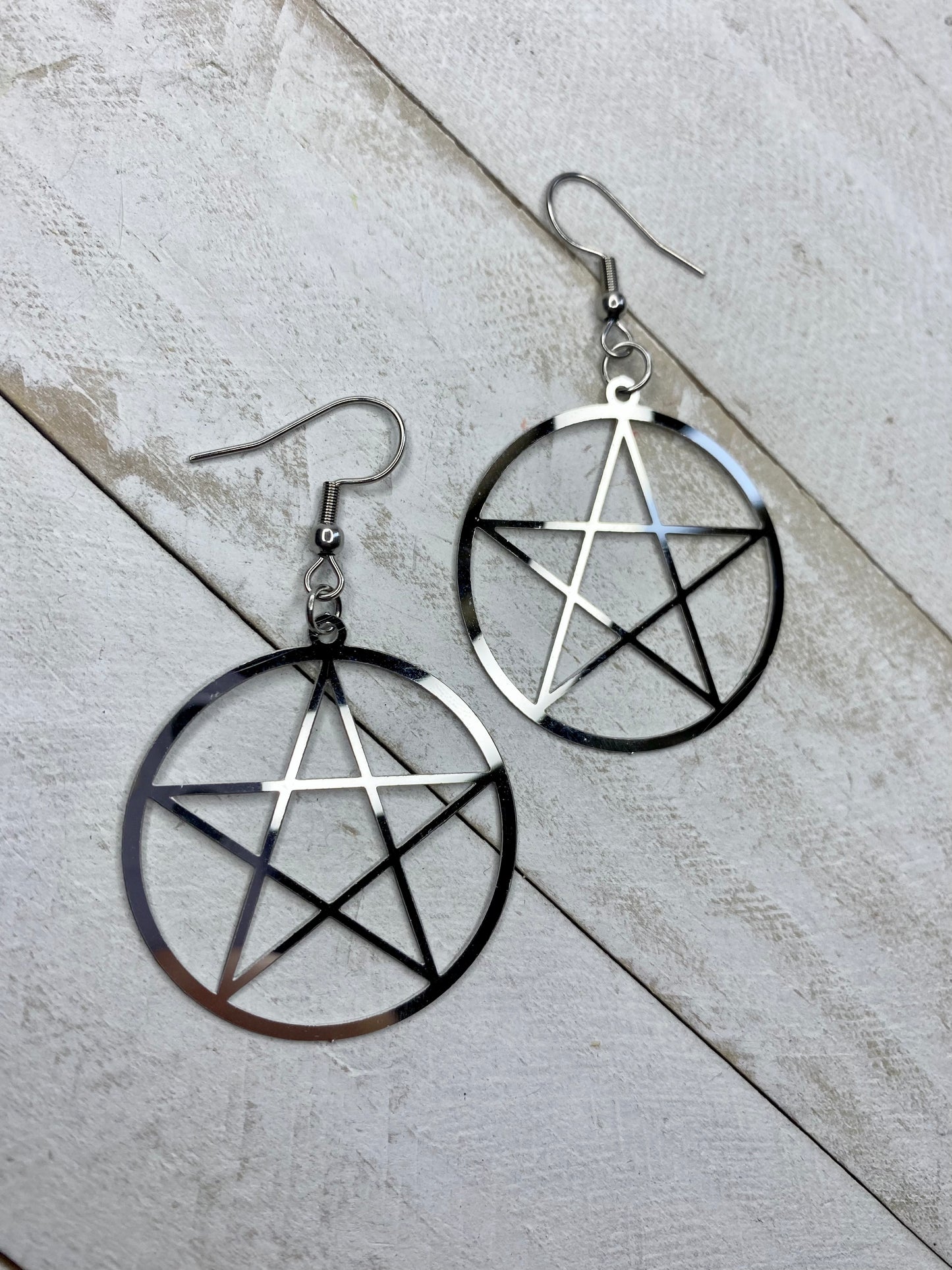 Small Chrome Pentacles