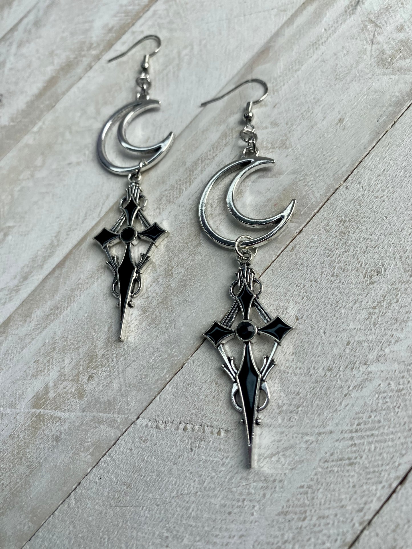 Gothic Cross Earrings