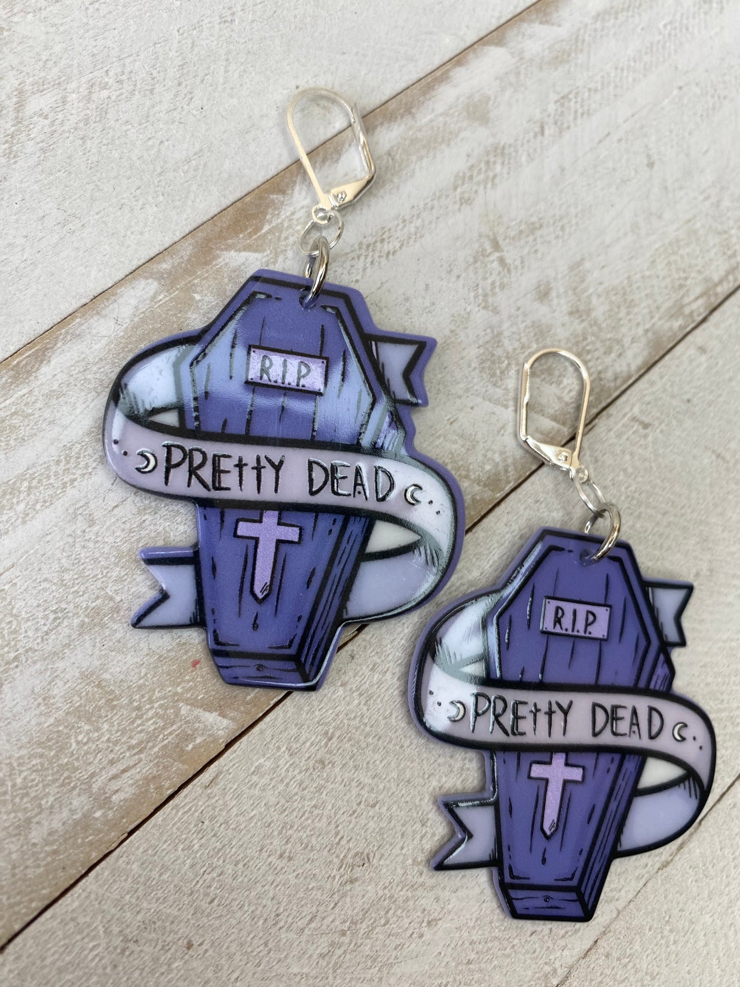 Pretty Dead Coffin Earrings